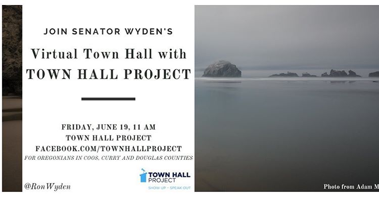 If you live in Coos, Curry or Douglas counties please join us! Tune in to today’s virtual #townhall on my Facebook page.